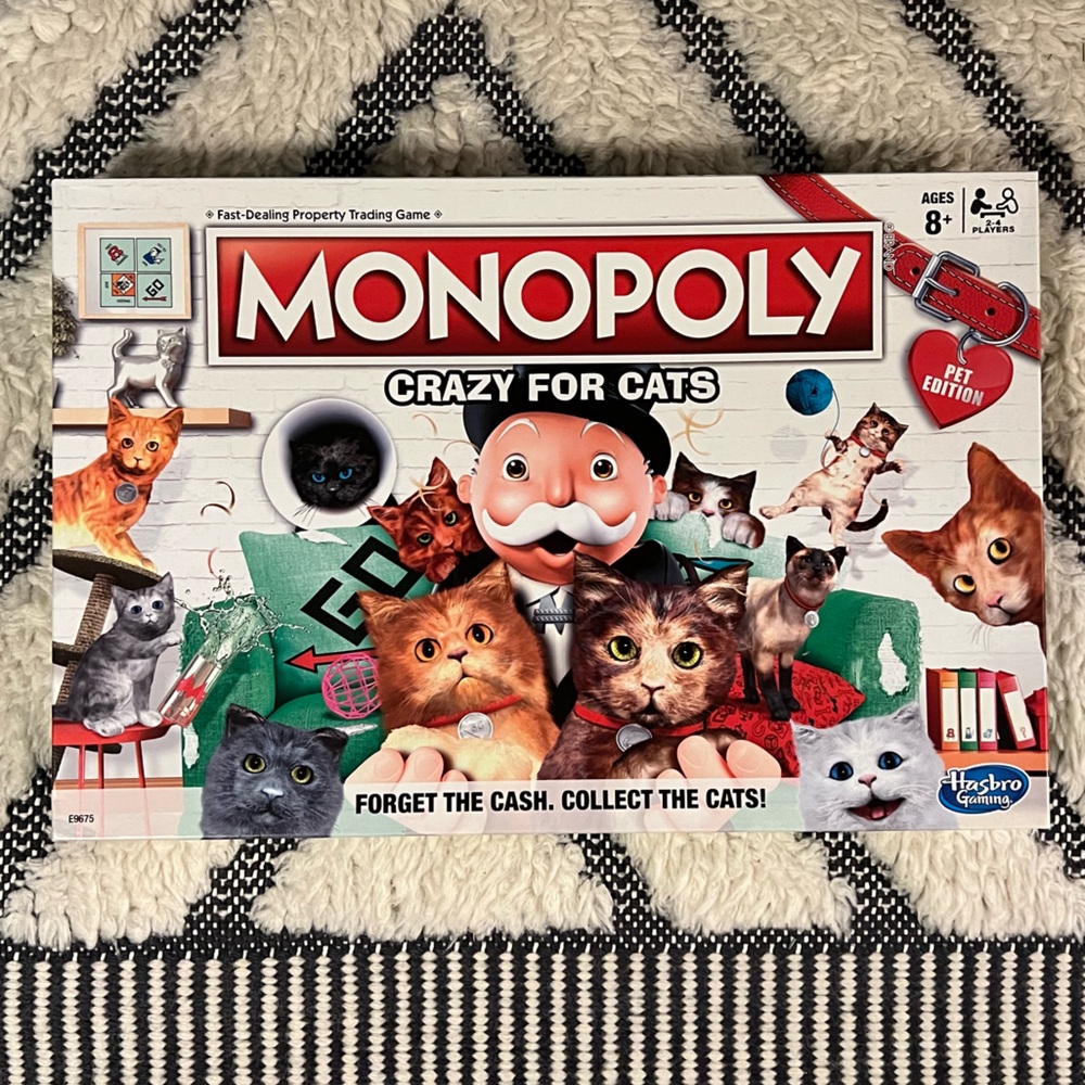 Monopoly Crazy For Cats Edition Board Game